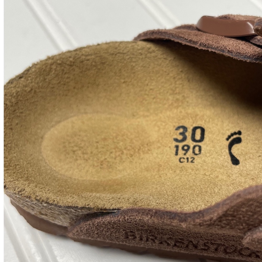 Birkenstock Boston Mocha Leather Clog Mules Little Kids 30(12) - Picture 8 of 12